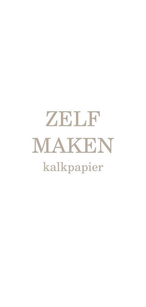 Kaart van kalkpapier zelf maken - langwerpig