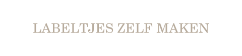 Labeltje met 2 gaatjes - per 16 stuks