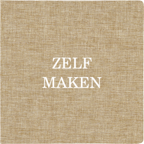 Gastenboek linnen - vierkant - zelf maken
