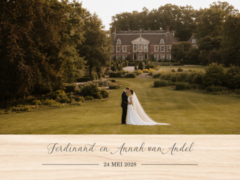 Herinneringsdoos met trouwfoto