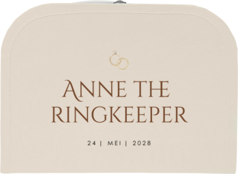 Gepersonaliseerd ringenkoffertje voor kinderen
