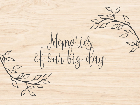 Memorybox bruiloft voor herinneringen