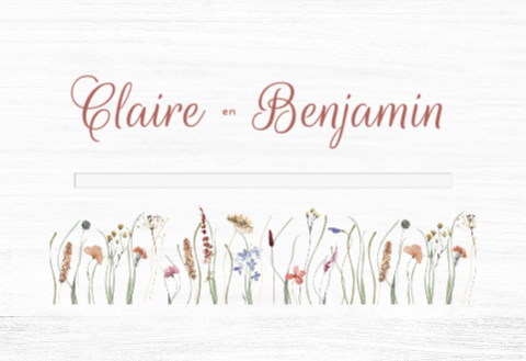 Enveloppendoos met bloemen