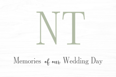 Bruiloft memorybox met logo