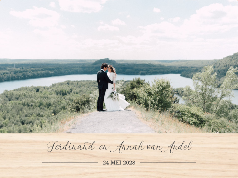 Herinneringsdoos met trouwfoto