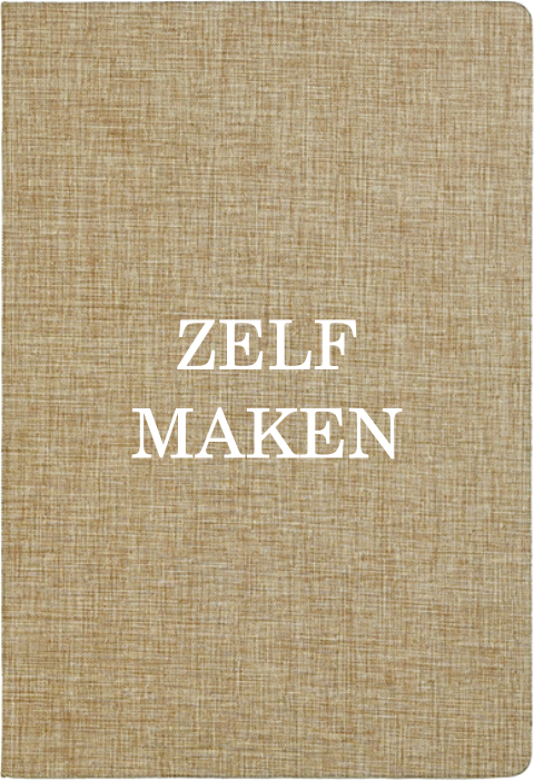 zelf maken linnen gastenboek staand
