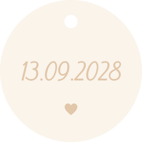 rond label met datum