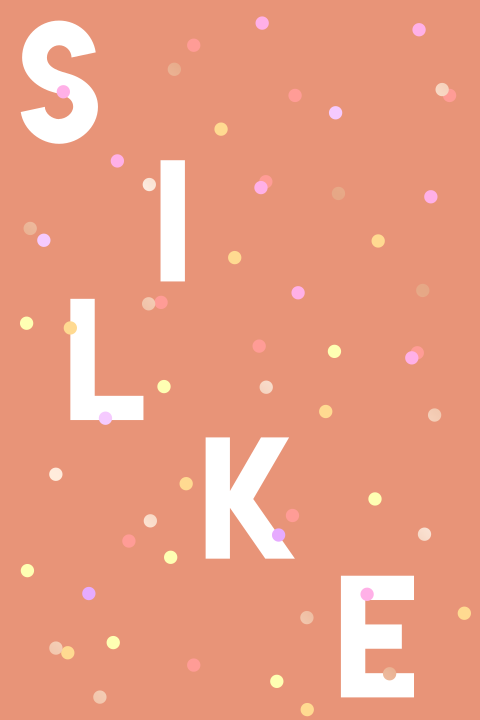 geboortekaartje Silke met confetti en foliedruk