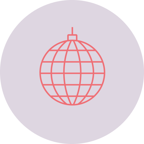 sluitsticker met discobol