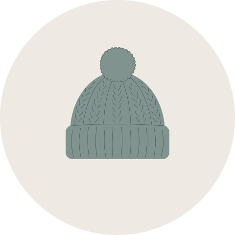 sluitsticker met muts