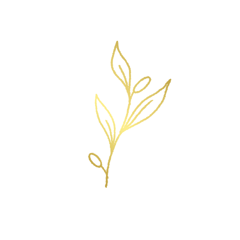 sluitsticker met takje in goudfolie