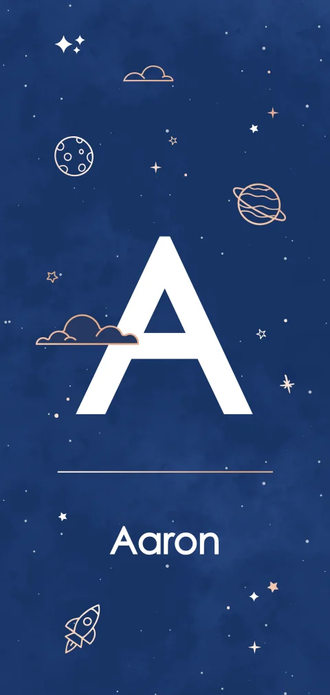 geboortekaartje jongen heelal met rosegoudfolie