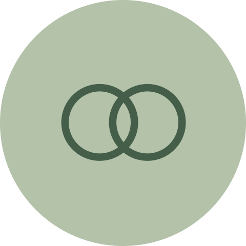 sluitsticker trouwkaart met ringen