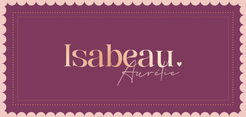 geboortekaartje Isabeau met speelse rand panorama