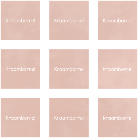 kraamborrelkaartje vierkant formaat 6x6 cm