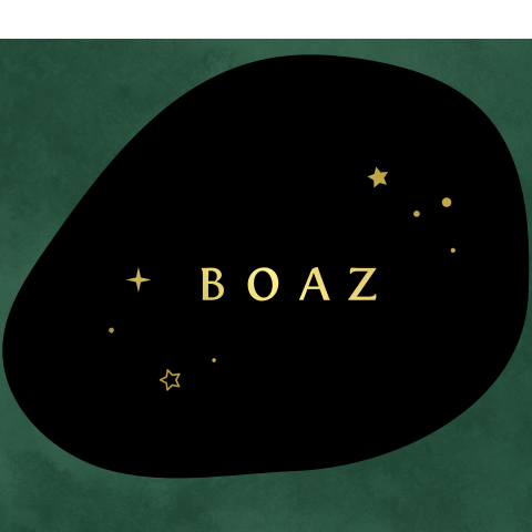 geboortekaartje jongen abstract met sterren in goudfolie