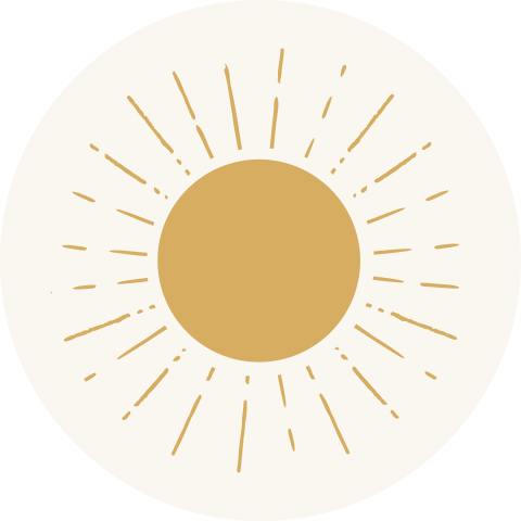 sluitzegel met getekend zonnetje