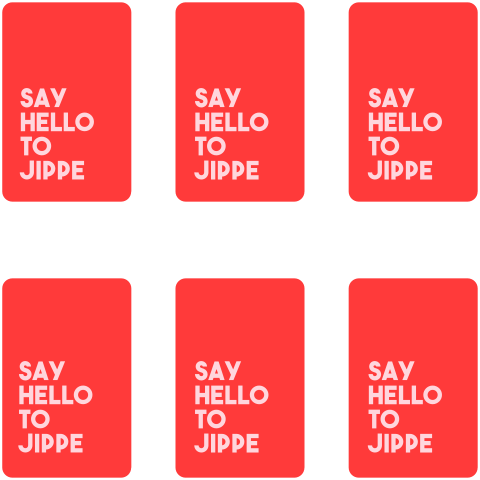 kraamborrelkaartjes jippe staand formaat 55x85 mm