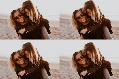 diy fotolabels trouwkaart