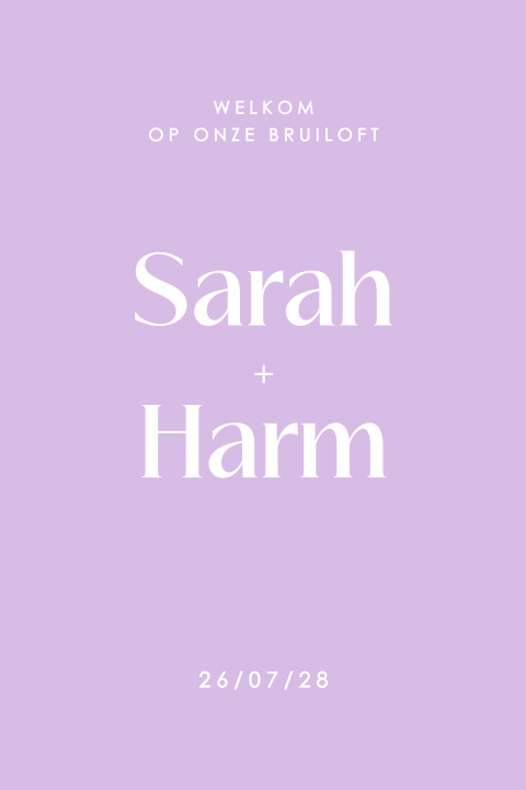 bruiloftbord 40x60 cm romantic summer