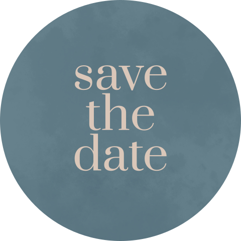 sluitzegel trouwkaart save the date