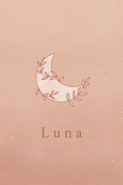 geboortekaartje meisje met maan geïllustreerd