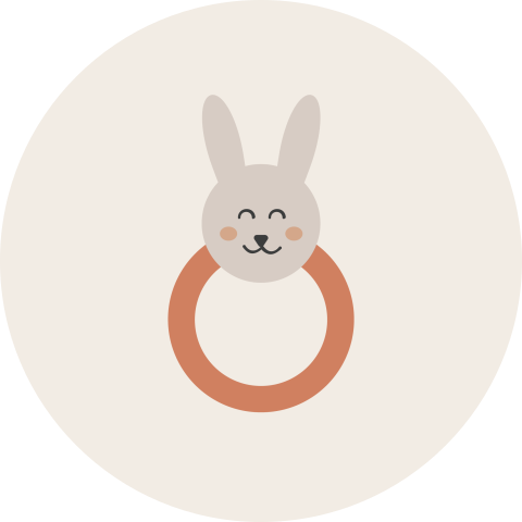 sluitsticker met rammelaar