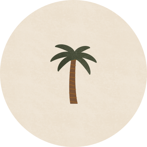 sluitzegel met palmboom