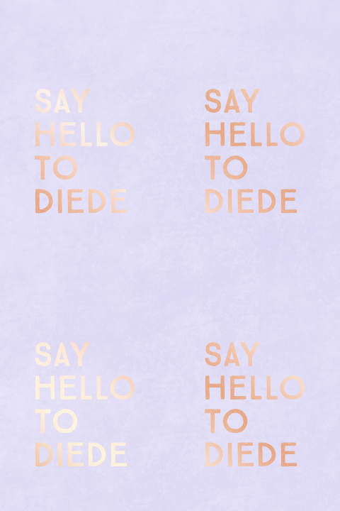 Kraamborrelkaartje DIY say hello