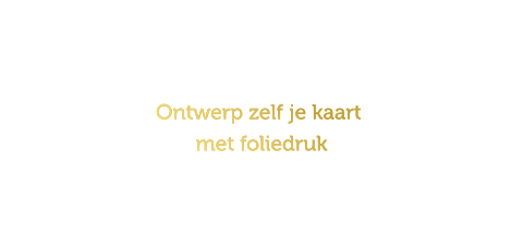 Ontwerp zelf je kaart met foliedruk panorama dubbel