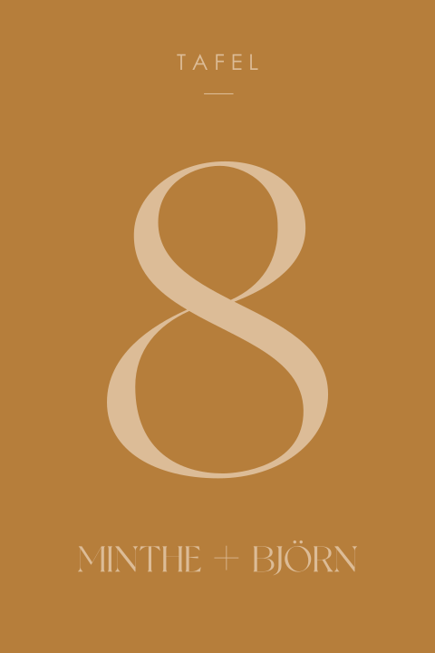 tafelnummer kaart bruiloft amber grace