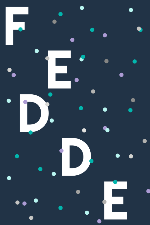 geboortekaartje Fedde met confetti