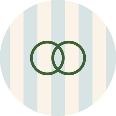 sluitsticker trouwen strepen