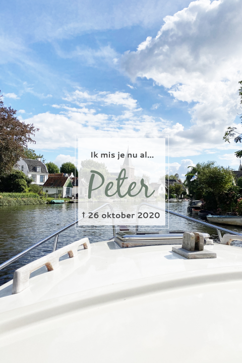 Rouwkaart thema water