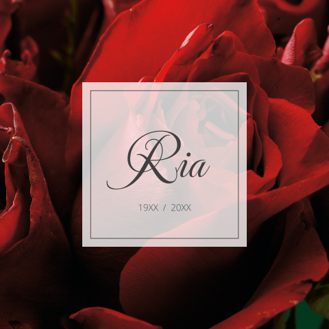 Rouwkaart rode rozen klassiek