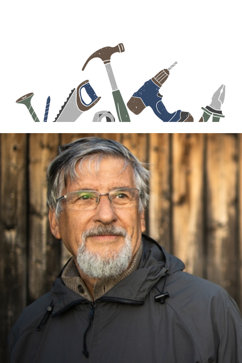 Gedachteniskaartje man gereedschap