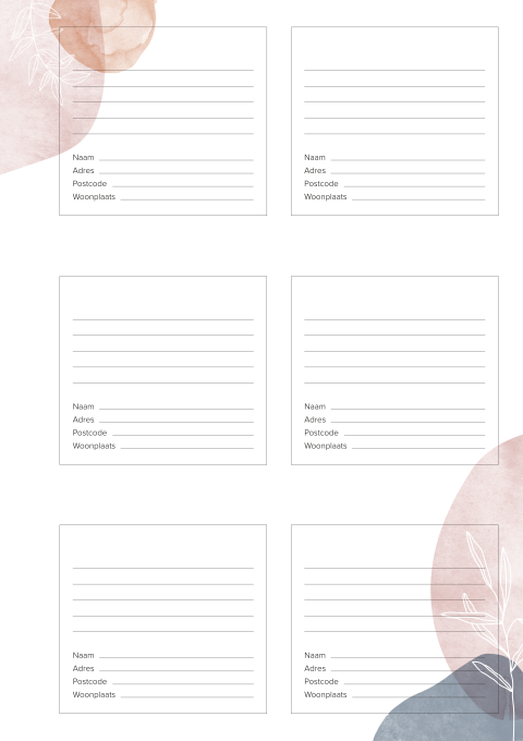 Condoleanceblad Modern