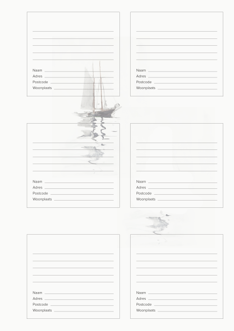Condoleanceblad Nautisch