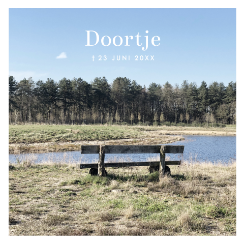 Rouwkaart natuurbegraafplaats