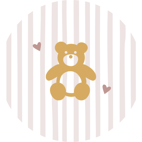 Sluitsticker geboortekaartje meisje Olivia beertje