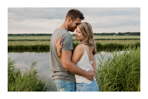 Fotokaartje enkel liggende witte rand