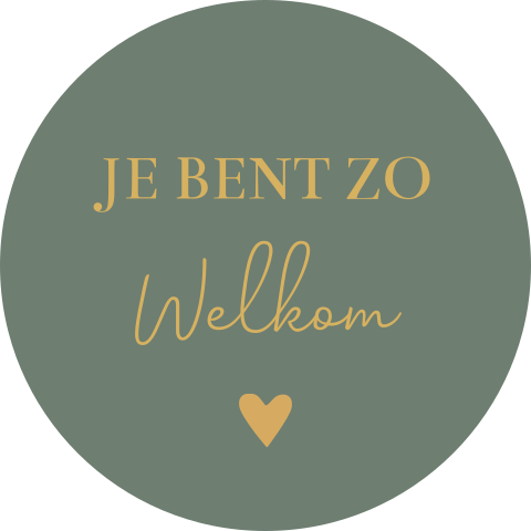 Sluitsticker geboortekaartje Charlie groen