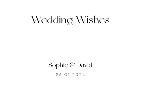 Enveloppenkist bruiloft wit Modern Chic