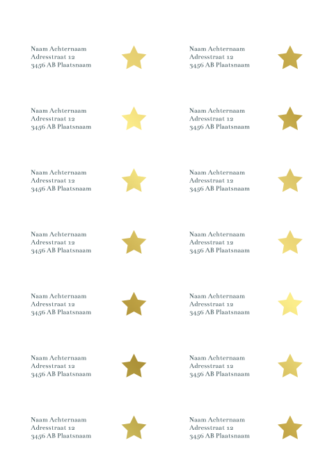 Adresstickers geboortekaartje Joep