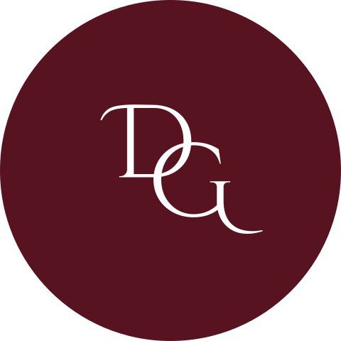 Sluitsticker trouwkaart trouwlogo Burgundy Grace