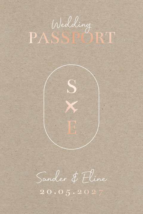 trouwkaart paspoort reizen kraft look