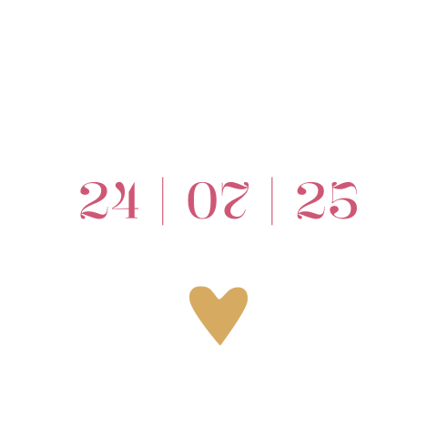 Sluitsticker trouwkaart Pink Promise