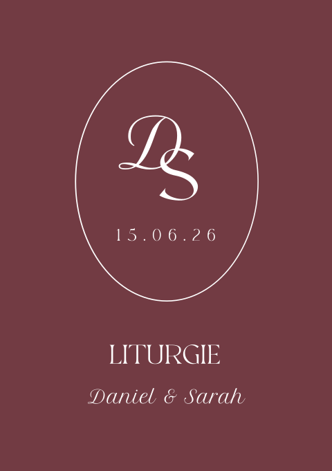 Liturgie boekje trouwdienst Heritage Love