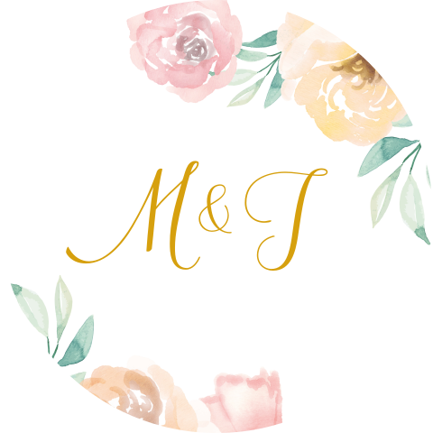 Sluitsticker trouwkaart wit Marijn & Jeanine watercolor bloemen