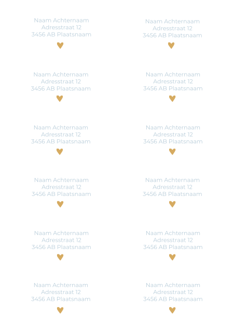 Adresstickers geboortekaartje Jonah boogvorm